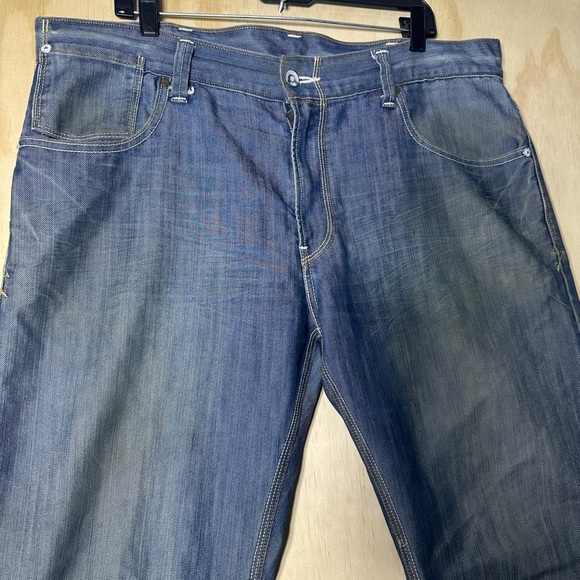 Levis 514 38X32 Men’s Slim Straight Jeans Blue Denim Stretch Button Pocket - Picture 4 of 14